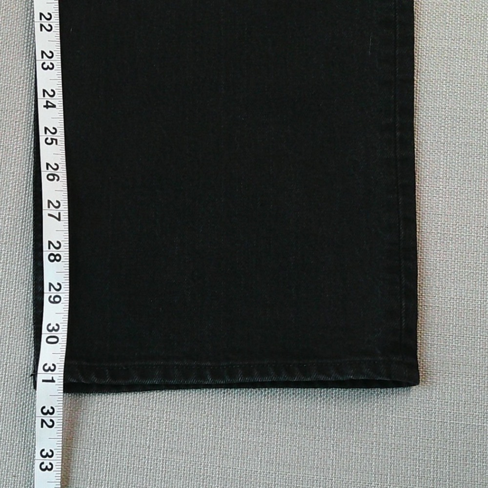 Abercrombie & Fitch Relaxed Jean Womens 27/4R Black Curve Love 90s Distressed - Picture 5 of 8